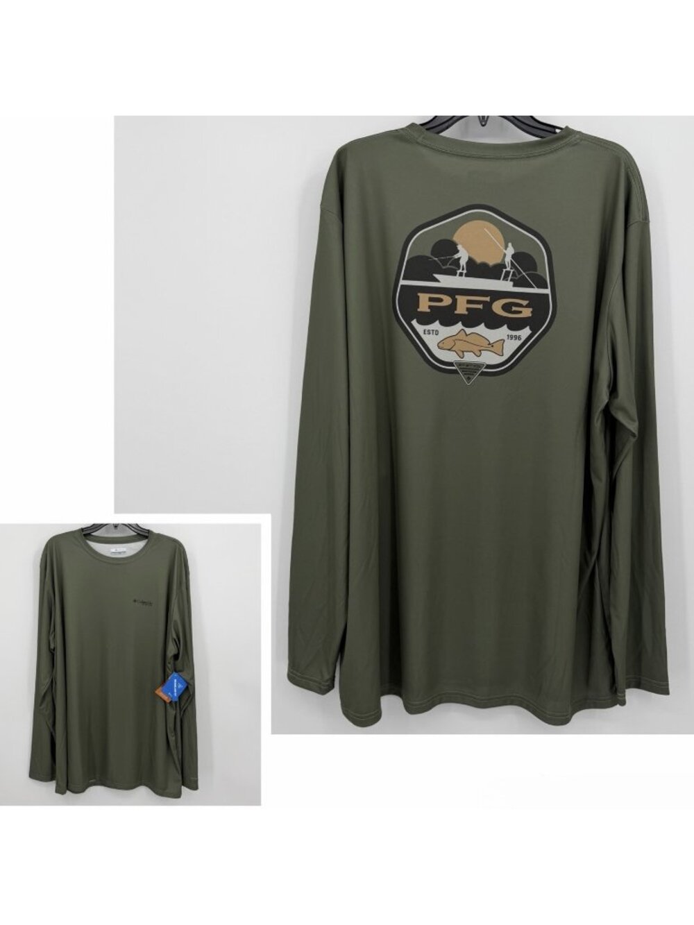 Columbia Men's Terminal Tackle PFG Shield Long Sleeve Fishing Shirt size XXL NWT
